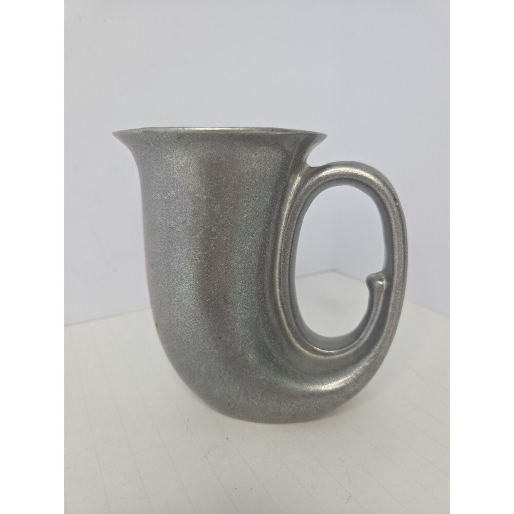 Vintage Wilton Pewter Horn Shaped Plough Tavern Mug Made in USA NEW w/Sticker